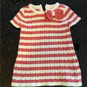 Savannah Pink and White Striped Kids Dress
